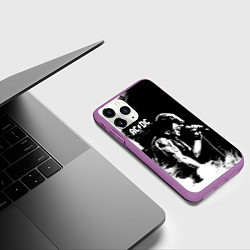 Чехол iPhone 11 Pro матовый ACDC, цвет: 3D-фиолетовый — фото 2