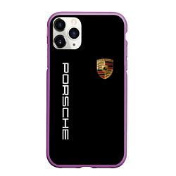 Чехол iPhone 11 Pro матовый PORSCHE, цвет: 3D-фиолетовый