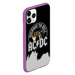 Чехол iPhone 11 Pro матовый ACDC, цвет: 3D-фиолетовый — фото 2