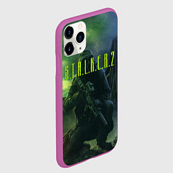 Чехол iPhone 11 Pro матовый STALKER 2, цвет: 3D-фиолетовый — фото 2