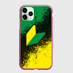 Чехол iPhone 11 Pro матовый JDM LOGO, цвет: 3D-малиновый
