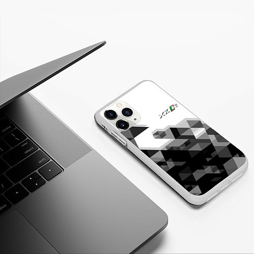Чехол iPhone 11 Pro матовый Jaguar XKR / 3D-Белый – фото 3