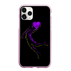 Чехол iPhone 11 Pro матовый Love Basketball, цвет: 3D-розовый