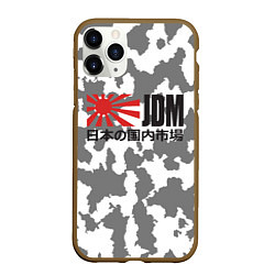 Чехол iPhone 11 Pro матовый JDM Style, цвет: 3D-коричневый