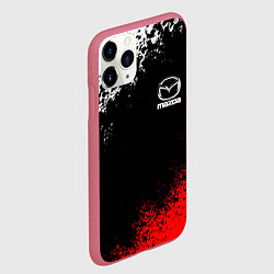 Чехол iPhone 11 Pro матовый MAZDA, цвет: 3D-малиновый — фото 2