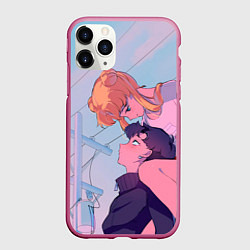 Чехол iPhone 11 Pro матовый SAILOR MOON, цвет: 3D-малиновый