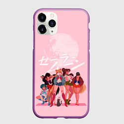Чехол iPhone 11 Pro матовый PINK SAILOR MOON, цвет: 3D-фиолетовый