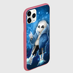 Чехол iPhone 11 Pro матовый UNDERTALE, цвет: 3D-малиновый — фото 2