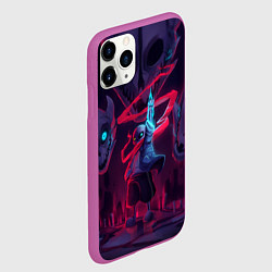 Чехол iPhone 11 Pro матовый UNDERTALE, цвет: 3D-фиолетовый — фото 2