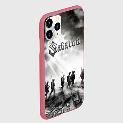 Чехол iPhone 11 Pro матовый Sabaton, цвет: 3D-малиновый — фото 2