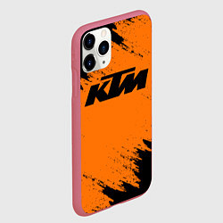 Чехол iPhone 11 Pro матовый KTM, цвет: 3D-малиновый — фото 2