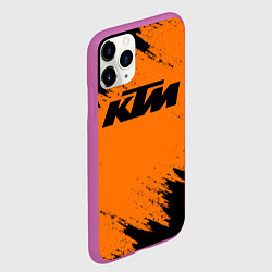 Чехол iPhone 11 Pro матовый KTM, цвет: 3D-фиолетовый — фото 2