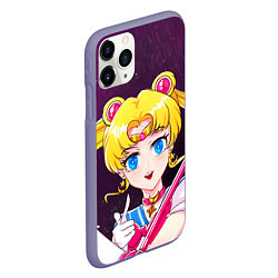 Чехол iPhone 11 Pro матовый Sailor Moon, цвет: 3D-серый — фото 2