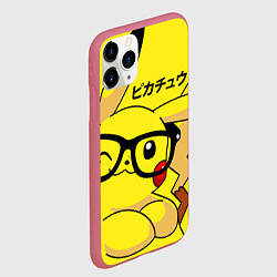 Чехол iPhone 11 Pro матовый ПИКАЧУ, цвет: 3D-малиновый — фото 2