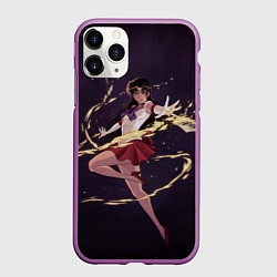 Чехол iPhone 11 Pro матовый SAILOR MARS, цвет: 3D-фиолетовый