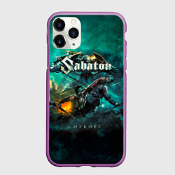 Чехол iPhone 11 Pro матовый Sabaton, цвет: 3D-фиолетовый
