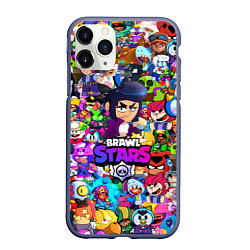 Чехол iPhone 11 Pro матовый BRAWL STARS:BIBI, цвет: 3D-серый