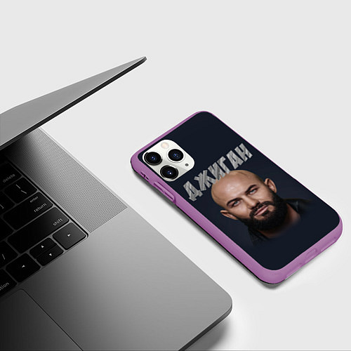Чехол iPhone 11 Pro матовый Джиган / 3D-Фиолетовый – фото 3