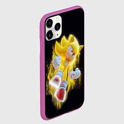 Чехол iPhone 11 Pro матовый Sonic, цвет: 3D-фиолетовый — фото 2