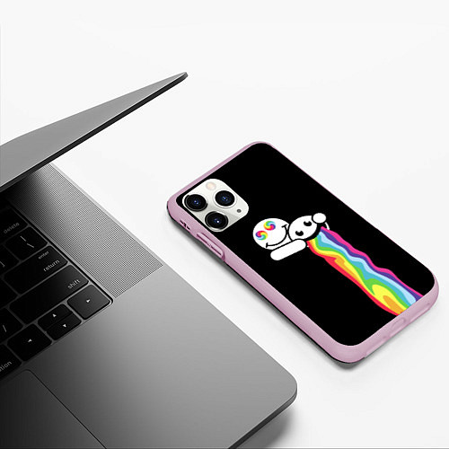 Чехол iPhone 11 Pro матовый Биба и Боба Oko / 3D-Розовый – фото 3