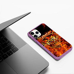 Чехол iPhone 11 Pro матовый SABATON, цвет: 3D-фиолетовый — фото 2