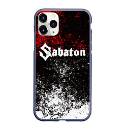 Чехол iPhone 11 Pro матовый SABATON, цвет: 3D-серый