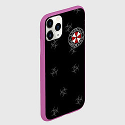 Чехол iPhone 11 Pro матовый Umbrella Corp, цвет: 3D-фиолетовый — фото 2