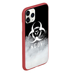 Чехол iPhone 11 Pro матовый NCoV, цвет: 3D-красный — фото 2