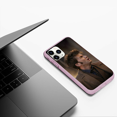 Чехол iPhone 11 Pro матовый 10th DOCTOR WHO / 3D-Розовый – фото 3