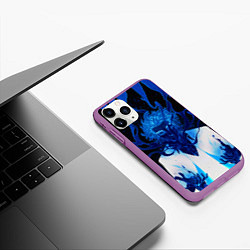 Чехол iPhone 11 Pro матовый РЕГЕНЕРАЦИЯ КАЛАЛЬДИ, цвет: 3D-фиолетовый — фото 2