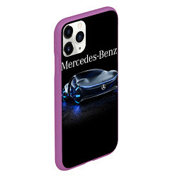 Чехол iPhone 11 Pro матовый MERCEDES, цвет: 3D-фиолетовый — фото 2