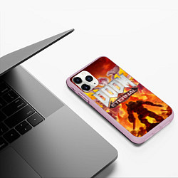 Чехол iPhone 11 Pro матовый DOOM Eternal, цвет: 3D-розовый — фото 2