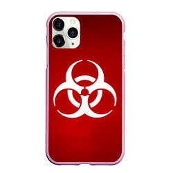 Чехол iPhone 11 Pro матовый Plague Inc, цвет: 3D-розовый