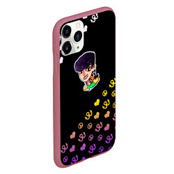 Чехол iPhone 11 Pro матовый Jojo diamond, цвет: 3D-малиновый — фото 2