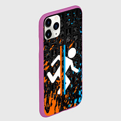 Чехол iPhone 11 Pro матовый PORTAL 2, цвет: 3D-фиолетовый — фото 2