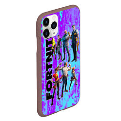 Чехол iPhone 11 Pro матовый Fortnite, цвет: 3D-коричневый — фото 2