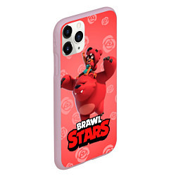 Чехол iPhone 11 Pro матовый Brawl stars Nita Нита, цвет: 3D-розовый — фото 2