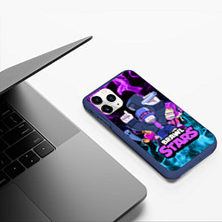 Чехол iPhone 11 Pro матовый BRAWL STARS FRANK, цвет: 3D-тёмно-синий — фото 2