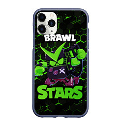 Чехол iPhone 11 Pro матовый BRAWL STARS VIRUS 8 BIT, цвет: 3D-серый