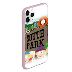 Чехол iPhone 11 Pro матовый ЮЖНЫЙ ПАРК, цвет: 3D-розовый — фото 2