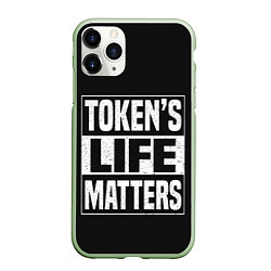 Чехол iPhone 11 Pro матовый TOKENS LIFE MATTERS
