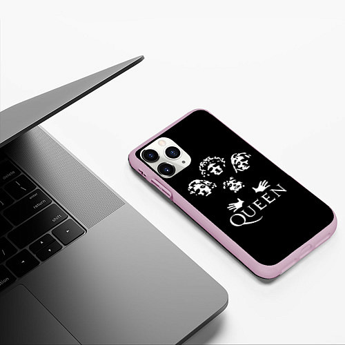 Чехол iPhone 11 Pro матовый QUEEN / 3D-Розовый – фото 3