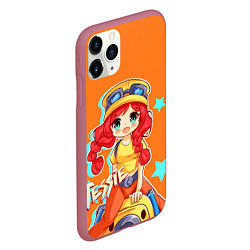 Чехол iPhone 11 Pro матовый JESSIE, цвет: 3D-малиновый — фото 2