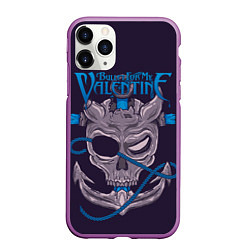 Чехол iPhone 11 Pro матовый Bullet For My Valentine, цвет: 3D-фиолетовый