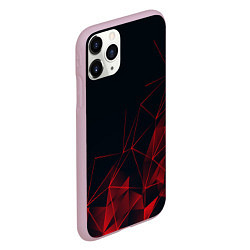 Чехол iPhone 11 Pro матовый RED STRIPES, цвет: 3D-розовый — фото 2