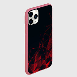 Чехол iPhone 11 Pro матовый RED STRIPES, цвет: 3D-малиновый — фото 2