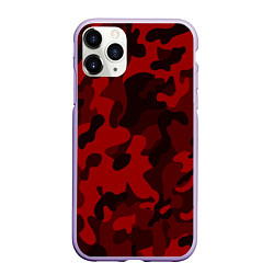 Чехол iPhone 11 Pro матовый RED MILITARY, цвет: 3D-светло-сиреневый