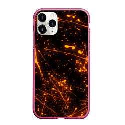 Чехол iPhone 11 Pro матовый FLAME, цвет: 3D-малиновый