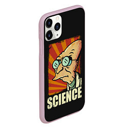 Чехол iPhone 11 Pro матовый Futurama Science, цвет: 3D-розовый — фото 2