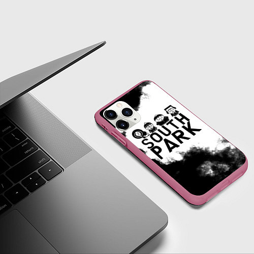 Чехол iPhone 11 Pro матовый South Park / 3D-Малиновый – фото 3